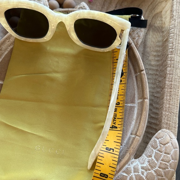 Authentic Gucci Pearl Acetate Star Sunglasses – GG Logo – Made in Italy vintage - Picture 6 of 10
